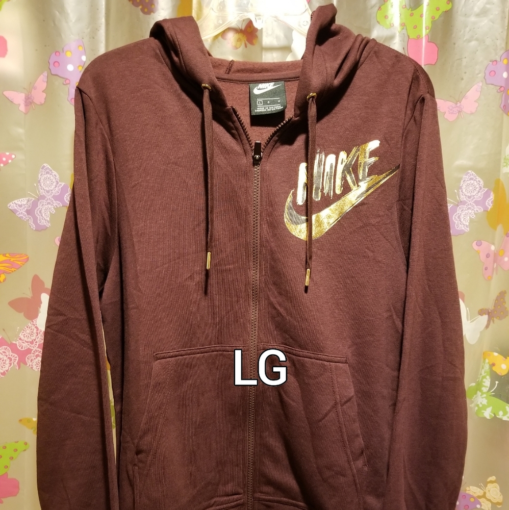 NWOT SZ LG LADIES NIKE SWEATSHIRT HOODIE